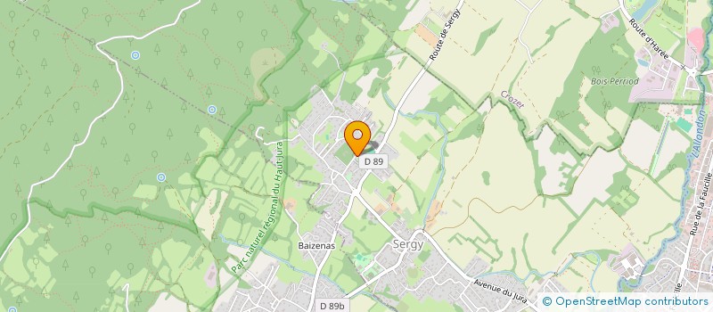 localisation de l'entreprise LES LUCIOLES à SERGY