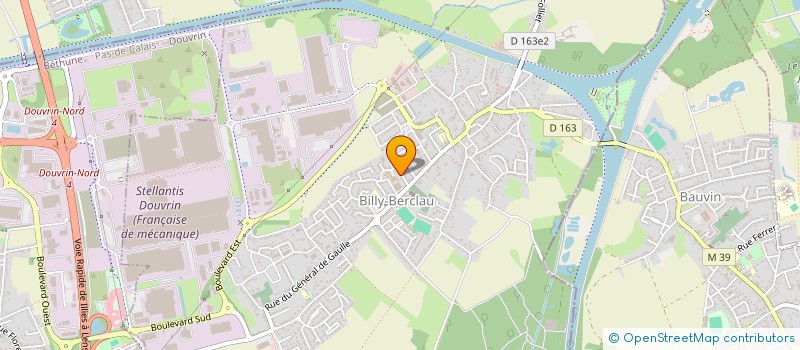 localisation de l'entreprise LES LUCIOLES DE BILLY BERCLAU  BILLY-BERCLAU