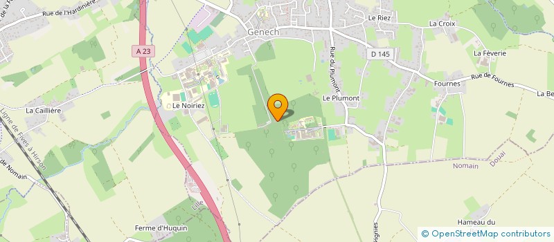 localisation de l'entreprise LES LUCIOLES DE LA PEVELE  GENECH