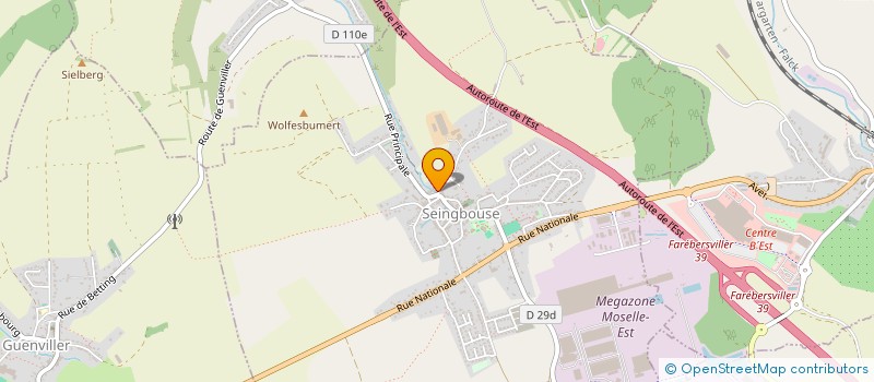 localisation de l'entreprise LES LUCIOLES DE SEINGBOUSE  SEINGBOUSE