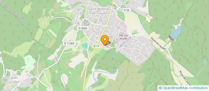 localisation de l'entreprise LES LUCIOLES DU PIC  SAINT-MATHIEU-DE-TREVIERS