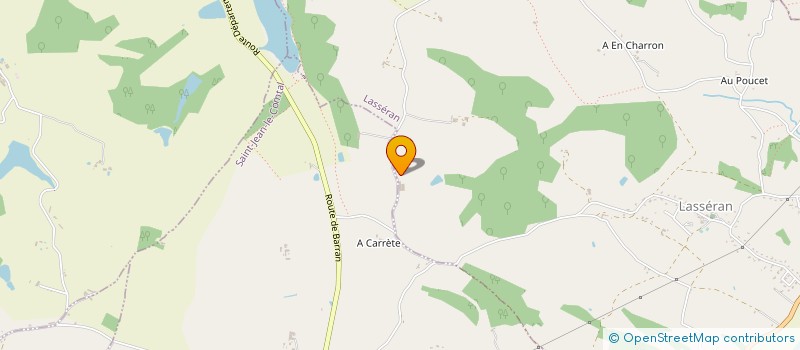 localisation de l'entreprise LES LUCIOLES SUR LA MURAILLE  AUTERIVE