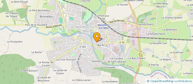 localisation de l'entreprise LES LUISARDIERES  MONTFORT-SUR-MEU