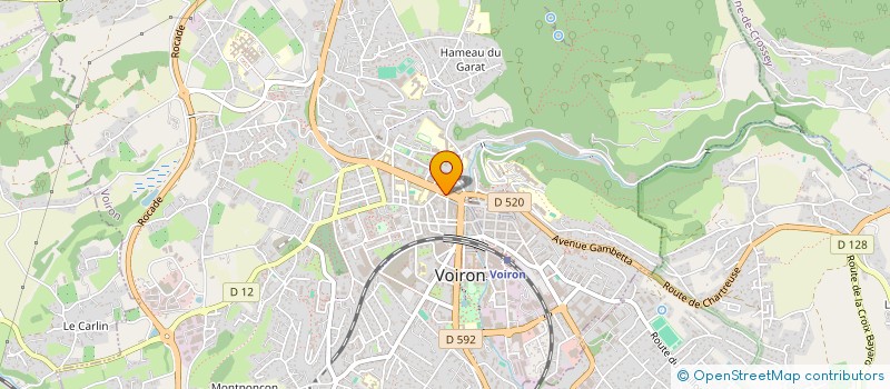 localisation de l'entreprise LES LUMIERES à VOIRON