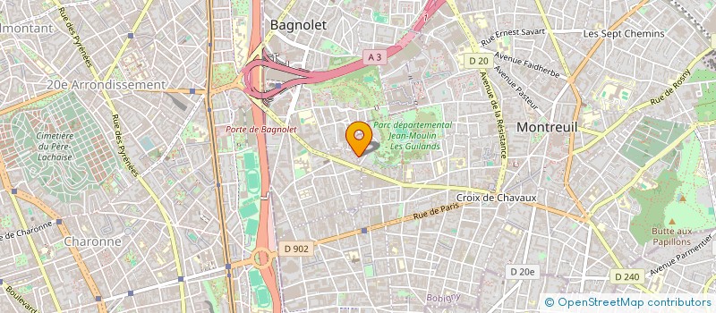 localisation de l'entreprise LES LUMIERES DE FABIO à BAGNOLET