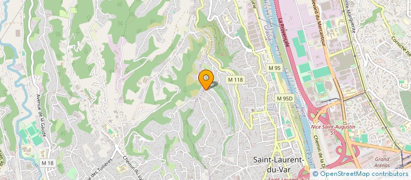 localisation de l'entreprise LES LUMIERES DE L ESPOIR à SAINT-LAURENT-DU-VAR