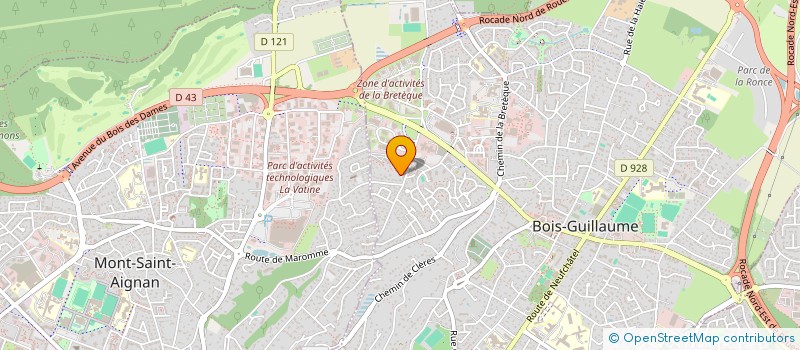 localisation de l'entreprise LES LUMIERES DE L'ESPOIR DU MAROC à BOIS-GUILLAUME