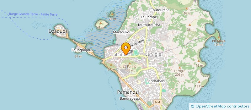 localisation de l'entreprise LES LUMIERES DE L'OCEAN INDIEN à DZAOUDZI