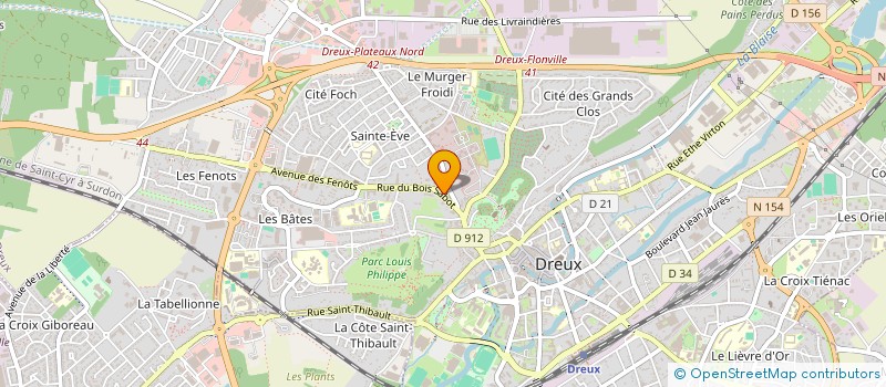 localisation de l'entreprise LES LUMIERES DE LA VILLE à DREUX