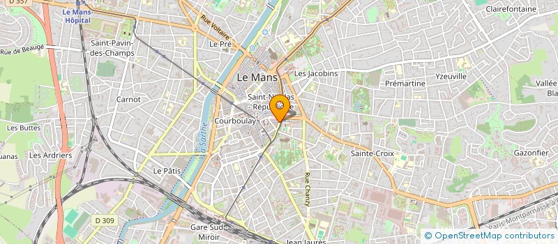 localisation de l'entreprise LES LUMIERES DE SARTHE  LE MANS