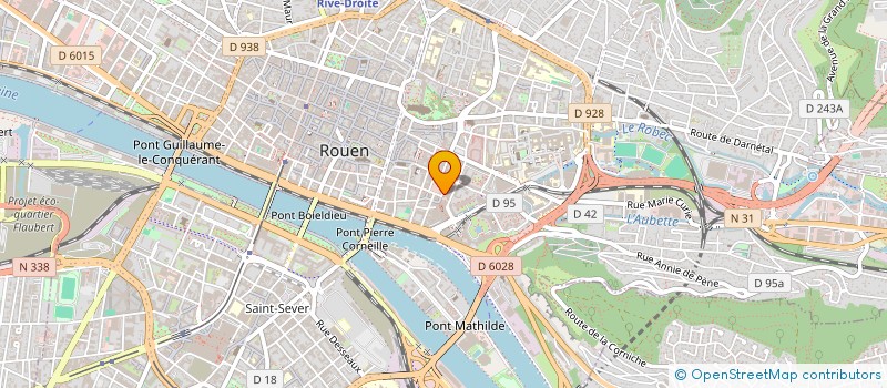 localisation de l'entreprise LES LUMIERES DE SEINE-MARITIME  ROUEN