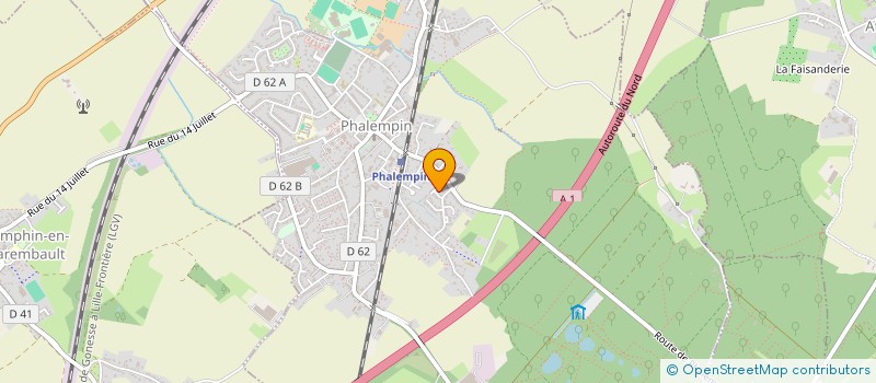 localisation de l'entreprise LES LUMIERES DES DEUX BAIES  PHALEMPIN