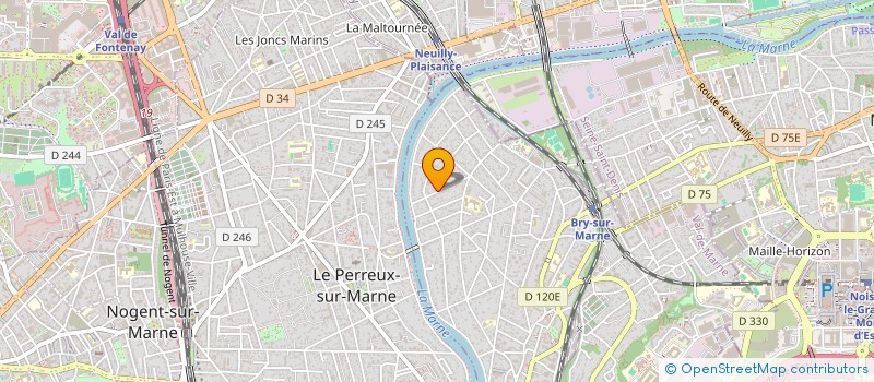 localisation de l'entreprise LES LUMIERES DOUCES  BRY-SUR-MARNE