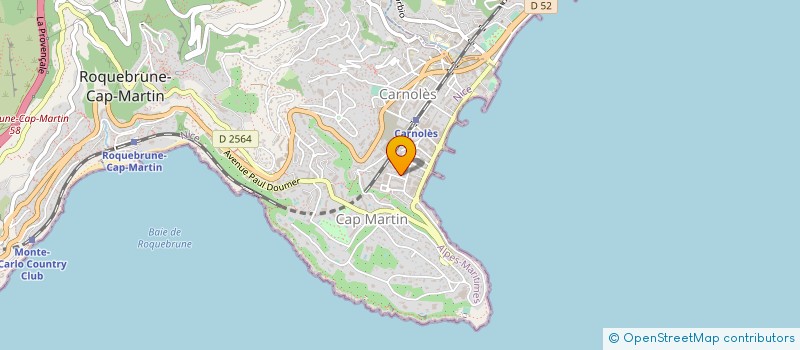 localisation de l'entreprise LES LUMIERES DU CAP à ROQUEBRUNE-CAP-MARTIN