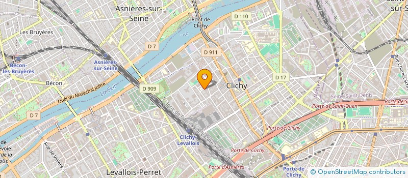 localisation de l'entreprise LES LUMIERES LYONNAISES à CLICHY