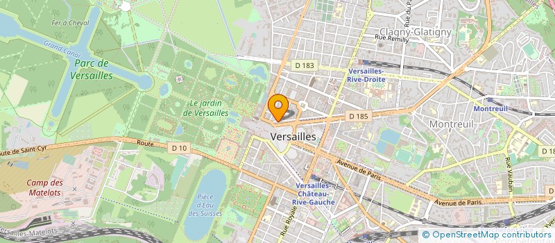 localisation de l'entreprise LES LUMIERES SAS à VERSAILLES