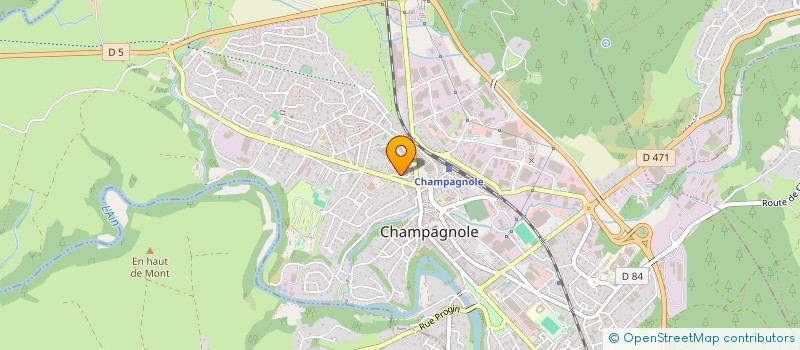 localisation de l'entreprise LES LUMIGNONS  CHAMPAGNOLE