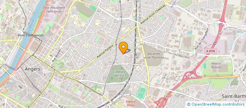 localisation de l'entreprise LES LUMINEUSES  ANGERS