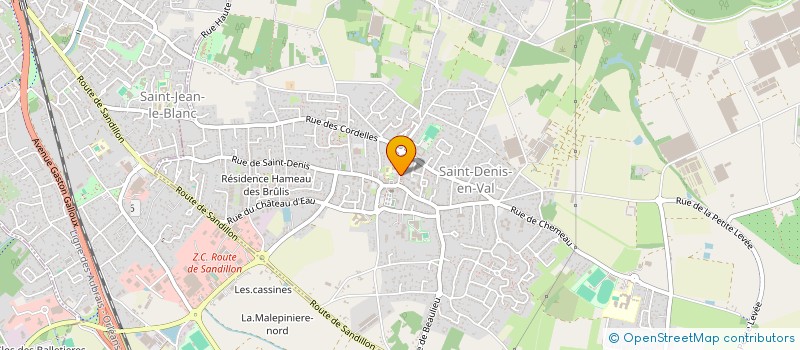 localisation de l'entreprise LES LUNETTES D'ADELINE à SAINT-DENIS-EN-VAL