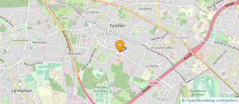 localisation de l'entreprise LES LUNETTES D HELINA  EYSINES