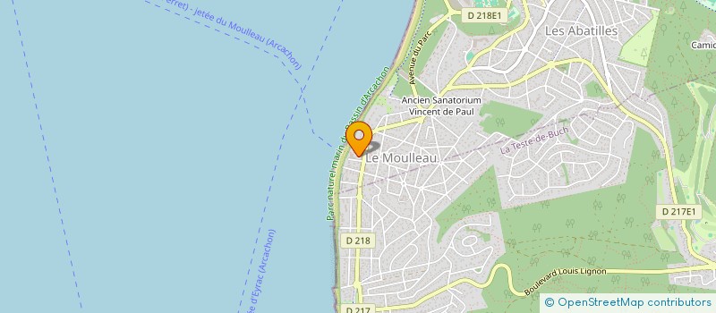 localisation de l'entreprise LES LUNETTES DE BASSINETTE  ARCACHON