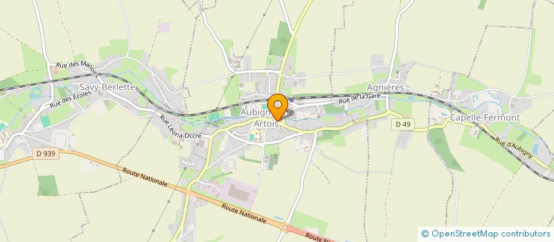 localisation de l'entreprise LES LUNETTES DE CHARLOTTE  AUBIGNY-EN-ARTOIS