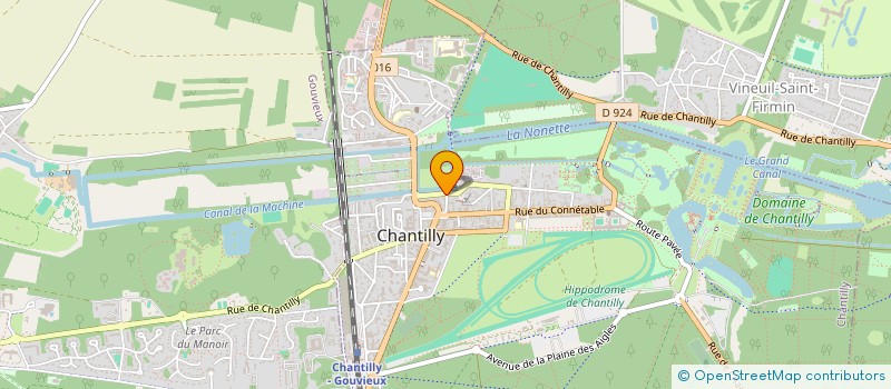 localisation de l'entreprise LES LUNETTES DE CONDE à CHANTILLY