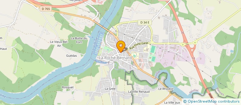 localisation de l'entreprise LES LUNETTES DE LA ROCHE  LA ROCHE-BERNARD