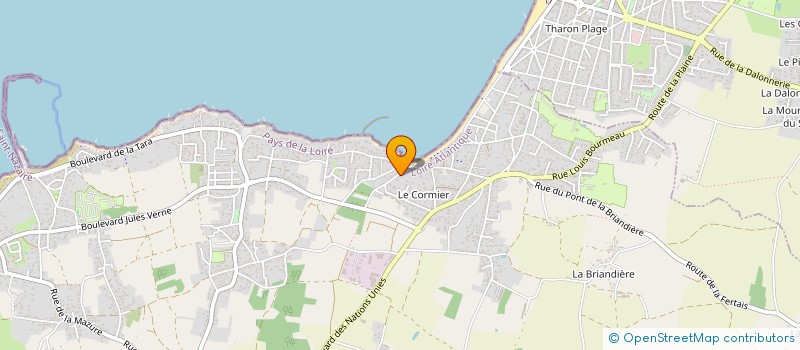 localisation de l'entreprise LES LUNETTES DE MARION à LA PLAINE-SUR-MER