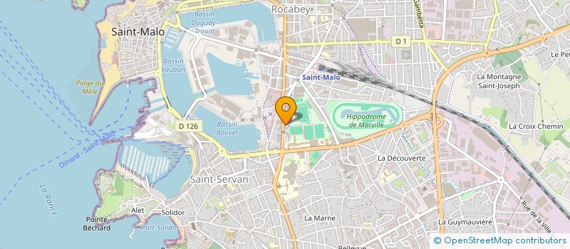 localisation de l'entreprise LES LUNETTES DE SAINT MALO  SAINT-MALO