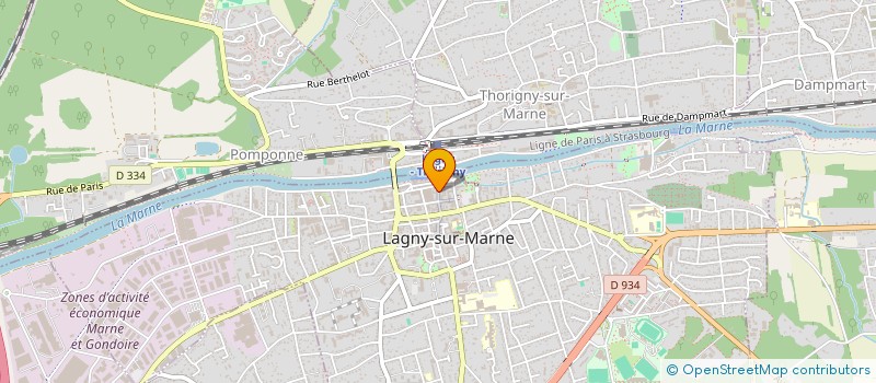 localisation de l'entreprise LES LUNETTES DE SOPHIE à LAGNY-SUR-MARNE