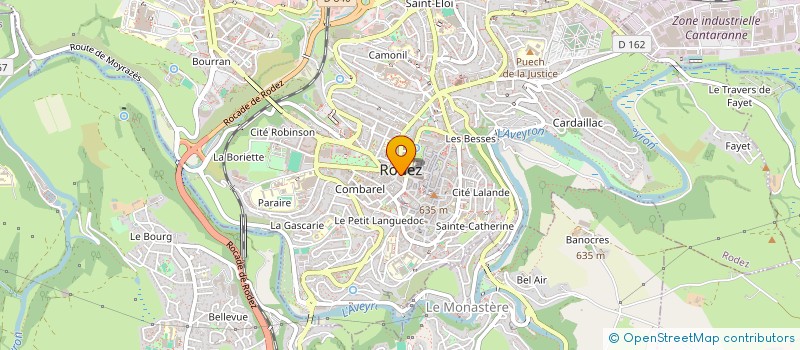 localisation de l'entreprise LES LUNETTES MERAVILLES à RODEZ