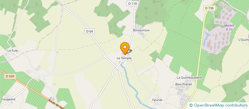 localisation de l'entreprise LES LUPINS à ROUILLAC
