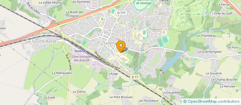 localisation de l'entreprise LES LUTINS à SAVENAY