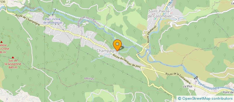 localisation de l'entreprise LES LUTINS à LALEVADE-D' ARDECHE