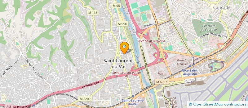 localisation de l'entreprise LES LUTINS à SAINT-LAURENT-DU-VAR