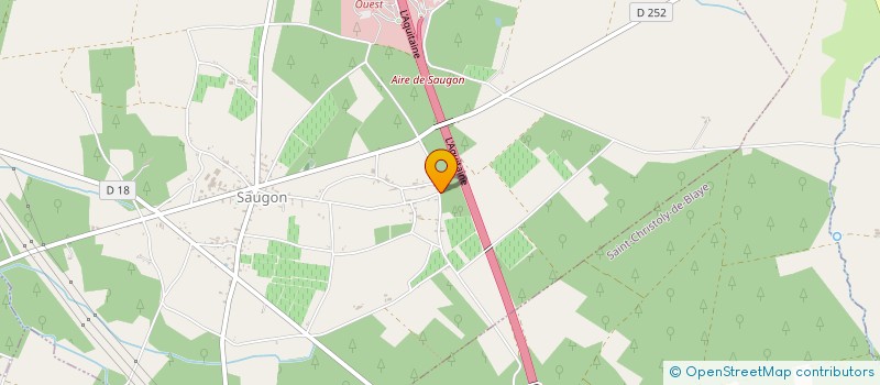 localisation de l'entreprise LES LUTINS  SAUGON