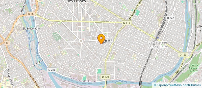 localisation de l'entreprise LES LUTINS à ST MAUR DES FOSSES