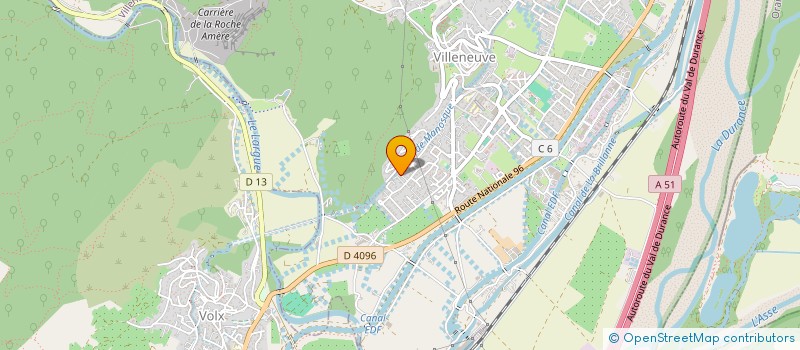 localisation de l'entreprise LES LUTINS  VILLENEUVE