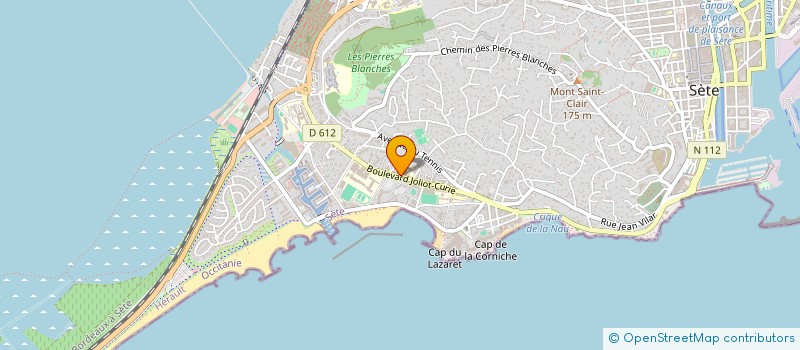 localisation de l'entreprise LES LUTINS A LA MER à SETE