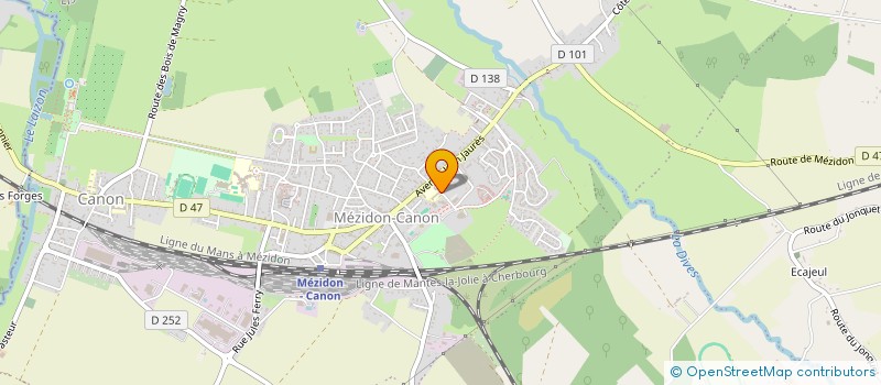 localisation de l'entreprise LES LUTINS DE TOMASI  MEZIDON VALLEE D'AUGE
