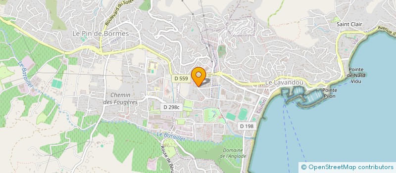 localisation de l'entreprise LES LUTINS DU SOLEIL à LE LAVANDOU