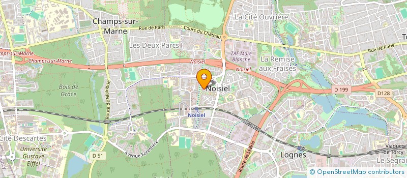 localisation de l'entreprise LES LUZARDINS  NOISIEL