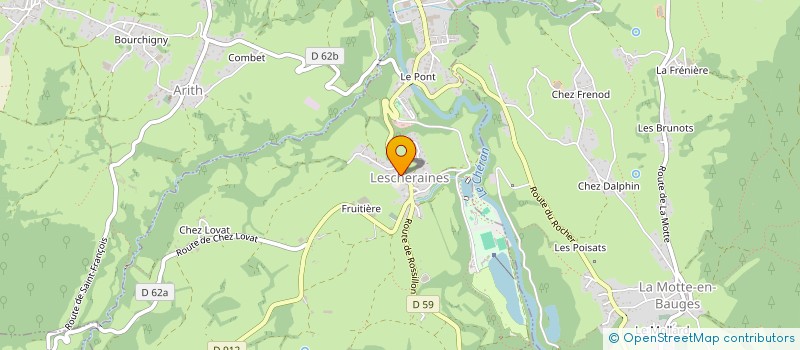 localisation de l'entreprise LES LUZES  LESCHERAINES
