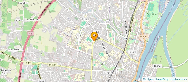 localisation de l'entreprise LES LYCEENS EN COEUR DE SAONE ET LOIRE à MACON