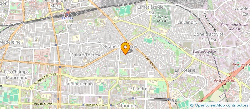 localisation de l'entreprise LES LYCIADES à RENNES