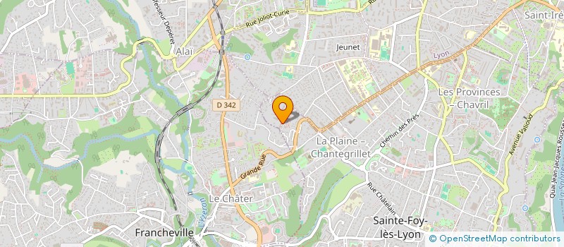 localisation de l'entreprise LES LYONNAIS 69  SAINTE-FOY-LES-LYON