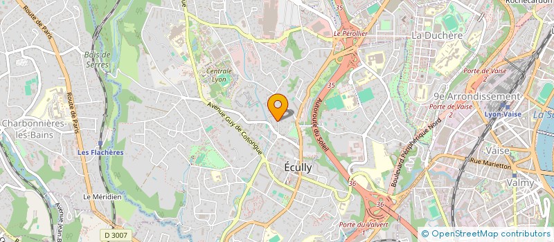 localisation de l'entreprise LES LYONS DE L'ATLAS  ECULLY