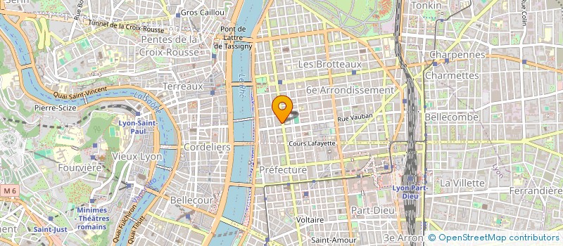 localisation de l'entreprise LES LYONS DU 6 à LYON