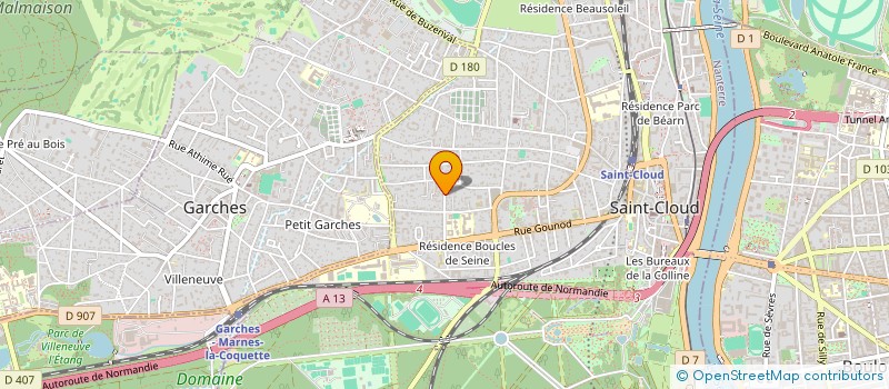 localisation de l'entreprise LES LYOUTRAS à SAINT-CLOUD